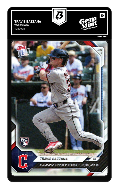 Travis Bazzana 2026 Topps Now graded Gem Mint 10 by TradingCard360