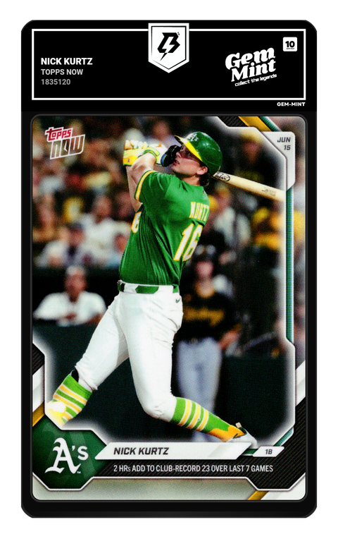 Nick Kurtz 2026 Topps Now graded Gem Mint 10 by TradingCard360