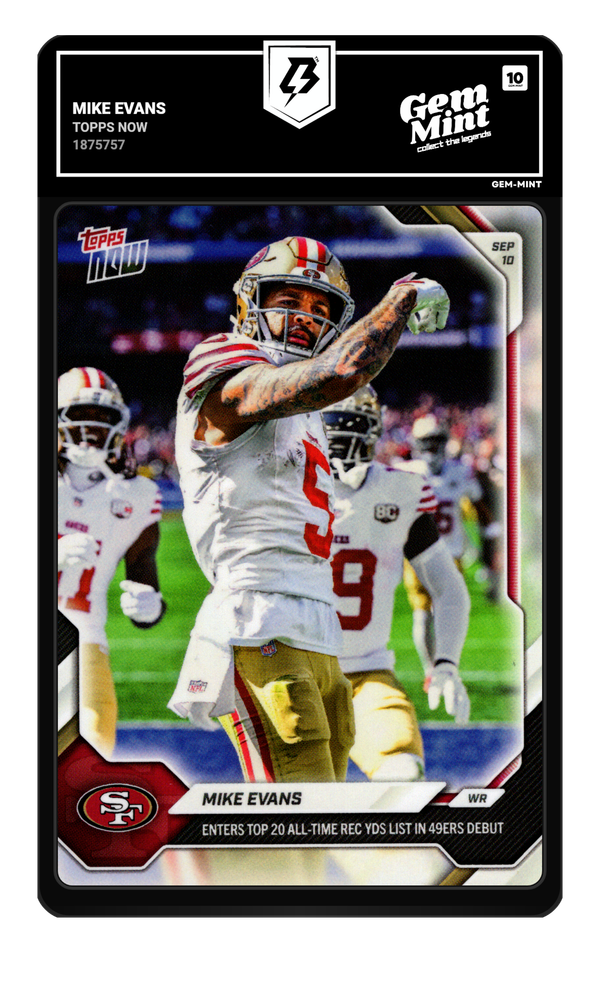 Mike Evans graded Gem Mint 10