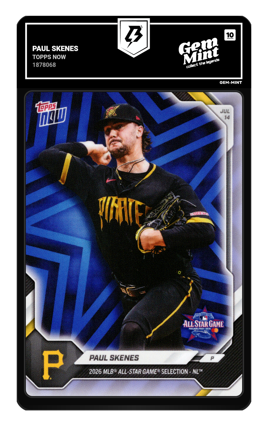 Paul Skenes graded Gem Mint 10