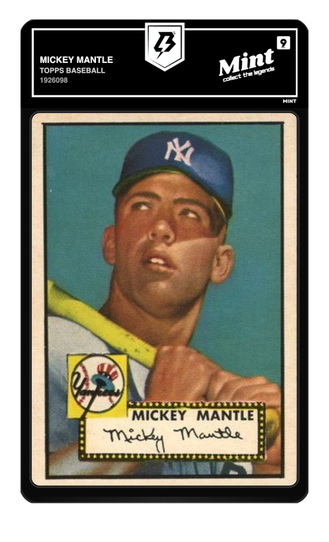 Mickey Mantle 1952 Topps Baseball graded Mint 9 by TradingCard360