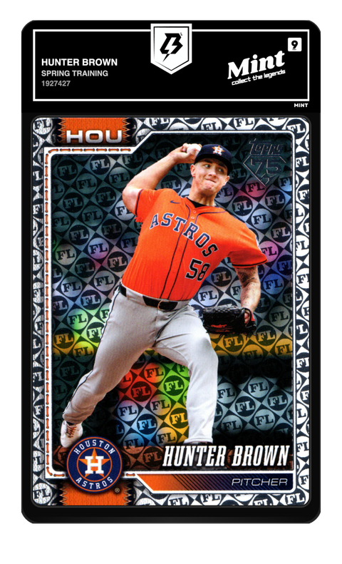 Hunter Brown 2026 Spring Training graded Mint 9 by TradingCard360