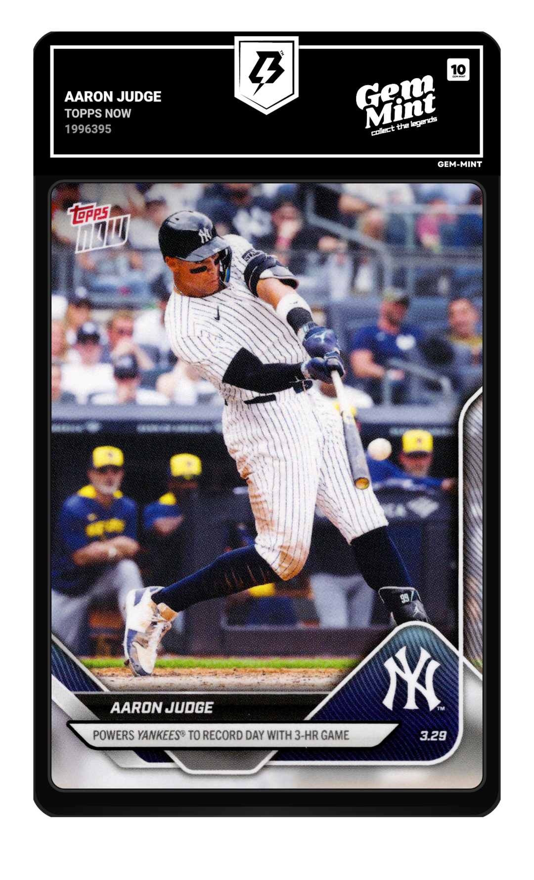 Aaron Judge graded Gem Mint 10