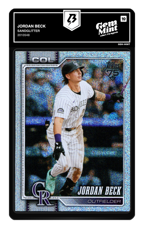 Jordan Beck 2026 Sandglitter graded Gem Mint 10 by TradingCard360