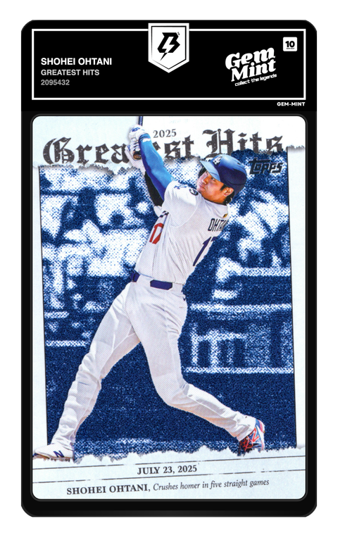 Shohei Ohtani 2026 Greatest Hits graded Gem Mint 10 by TradingCard360