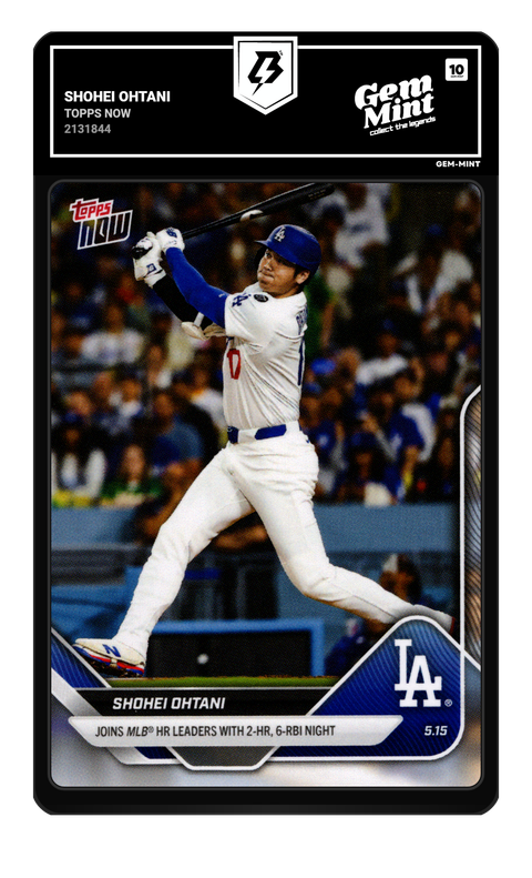 Shohei Ohtani 2025 Topps Now graded Gem Mint 10 by TradingCard360