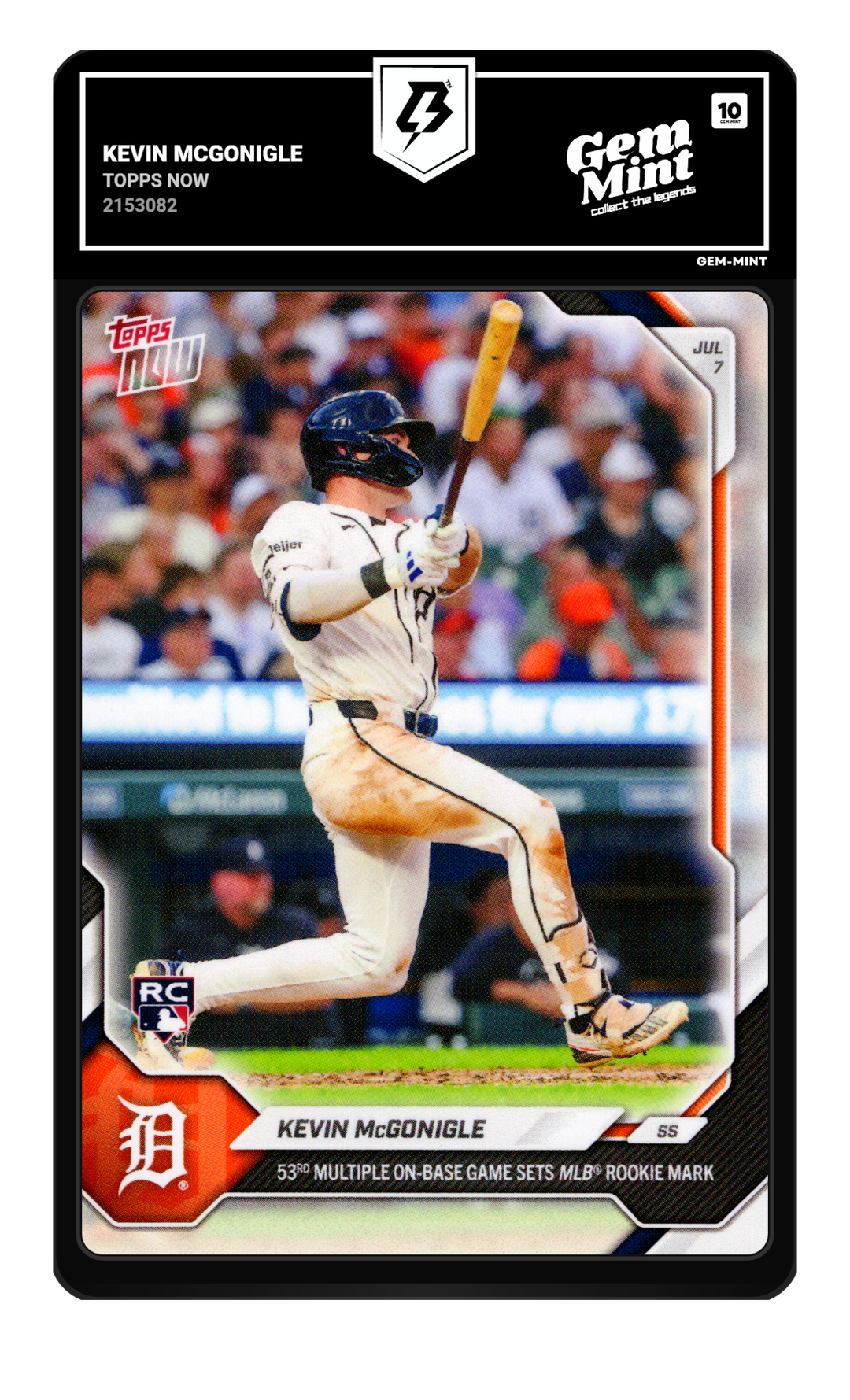 Kevin McGonigle graded Gem Mint 10