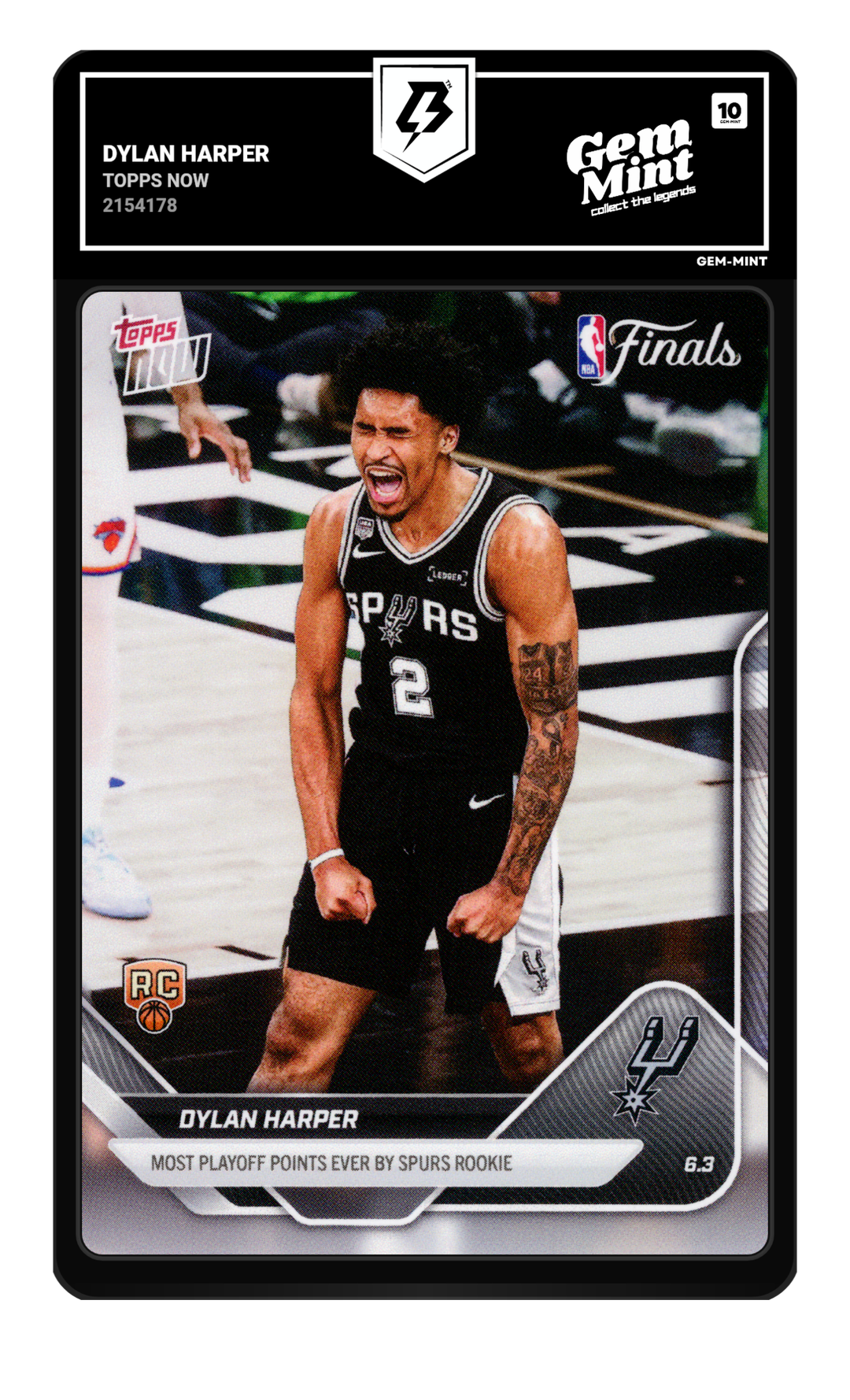 Dylan Harper graded Gem Mint 10
