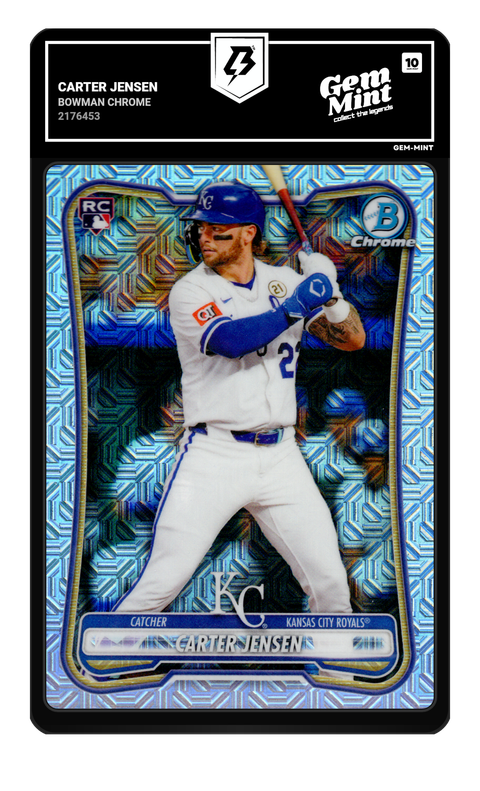 Carter Jensen 2026 Bowman Chrome graded Gem Mint 10 by TradingCard360