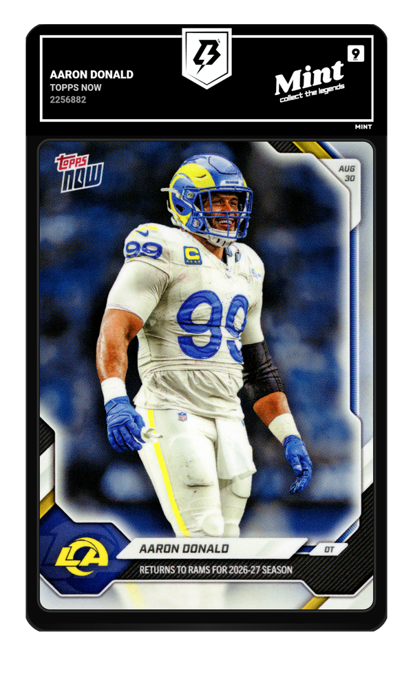Aaron Donald graded Mint 9