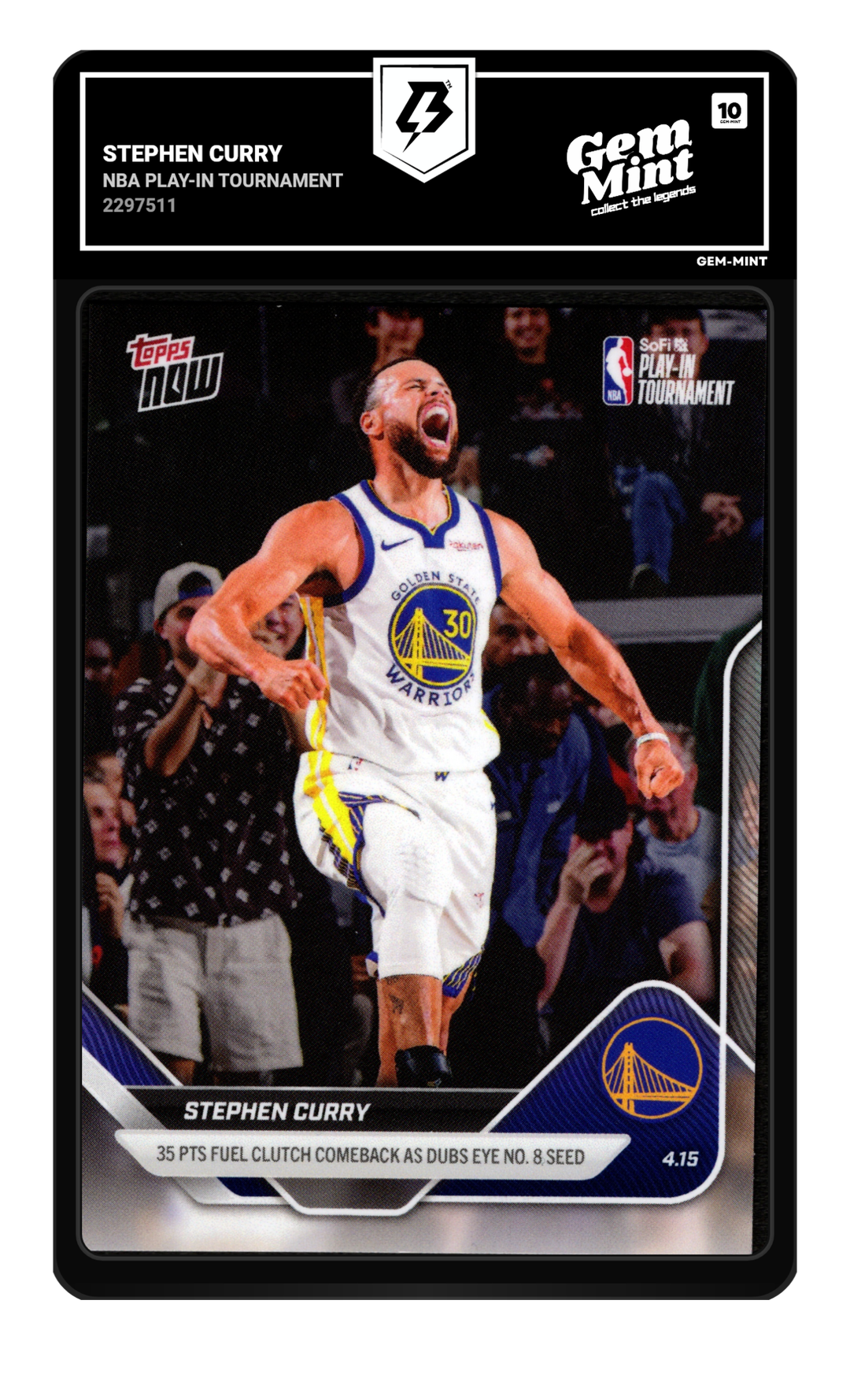 Stephen Curry graded Gem Mint 10