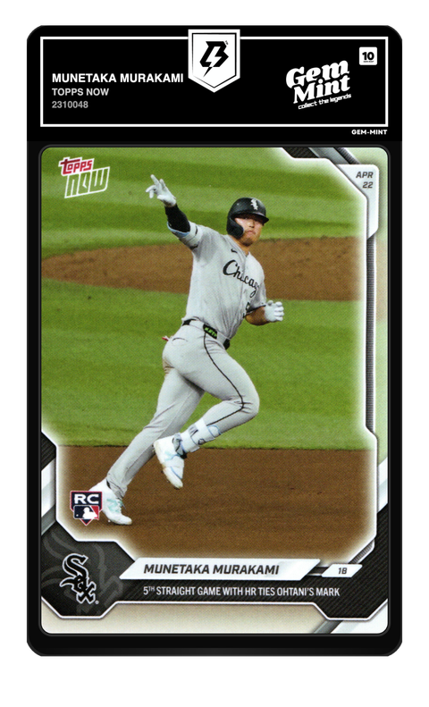 Munetaka Murakami 2026 Topps Now graded Gem Mint 10 by TradingCard360