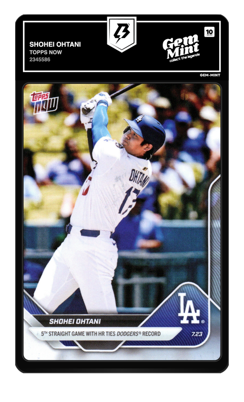 Shohei Ohtani 2025 Topps Now graded Gem Mint 10 by TradingCard360