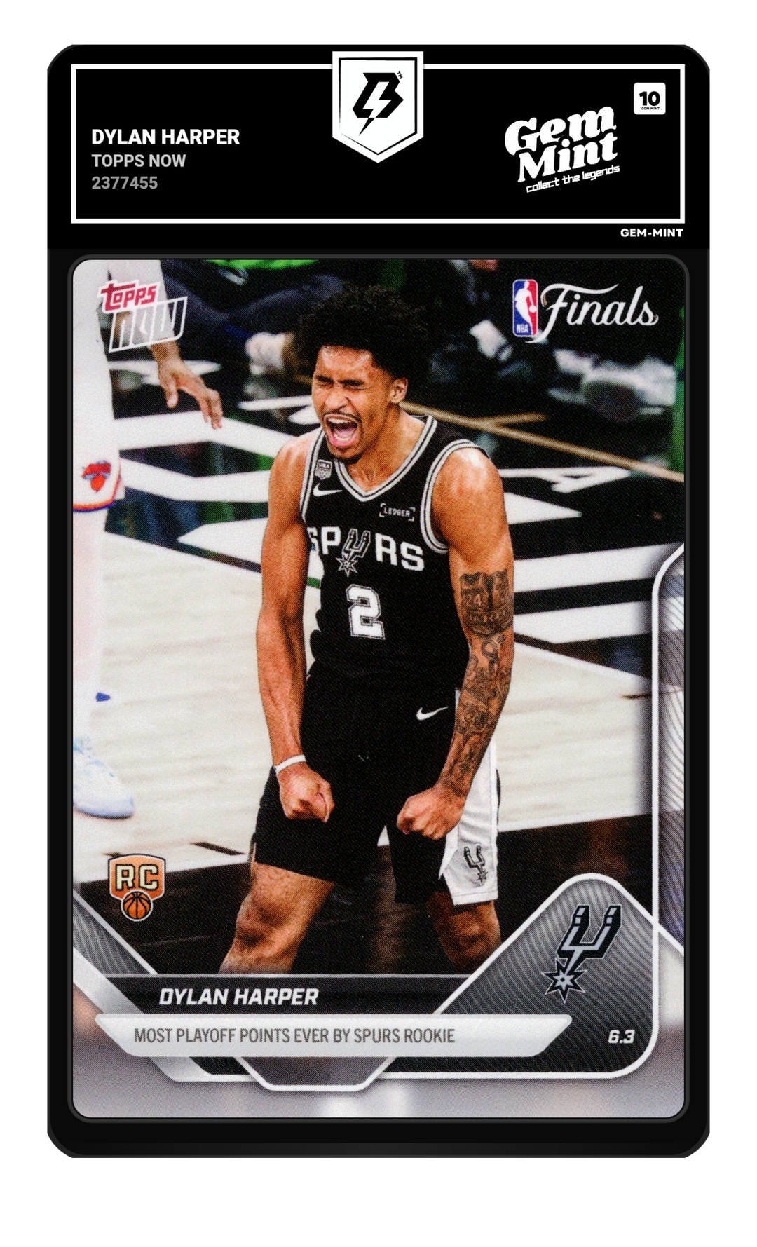 Dylan Harper graded Gem Mint 10