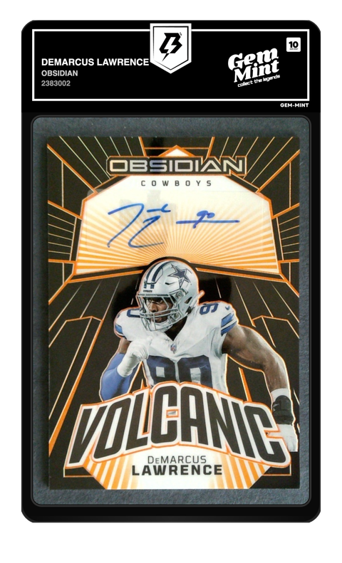 DeMarcus Lawrence 2023 Obsidian graded Gem Mint 10 by TradingCard360