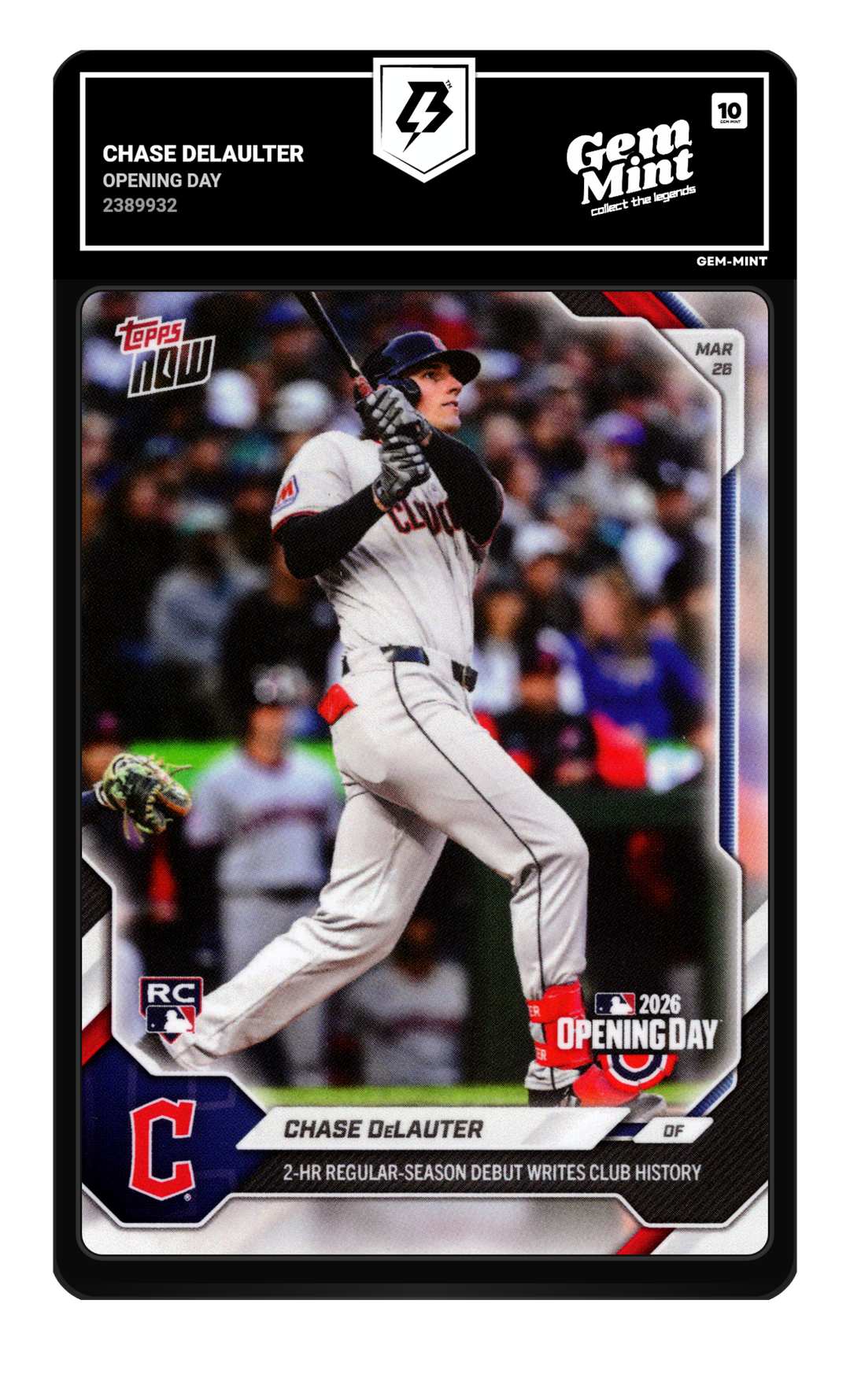 Chase Delaulter graded Gem Mint 10