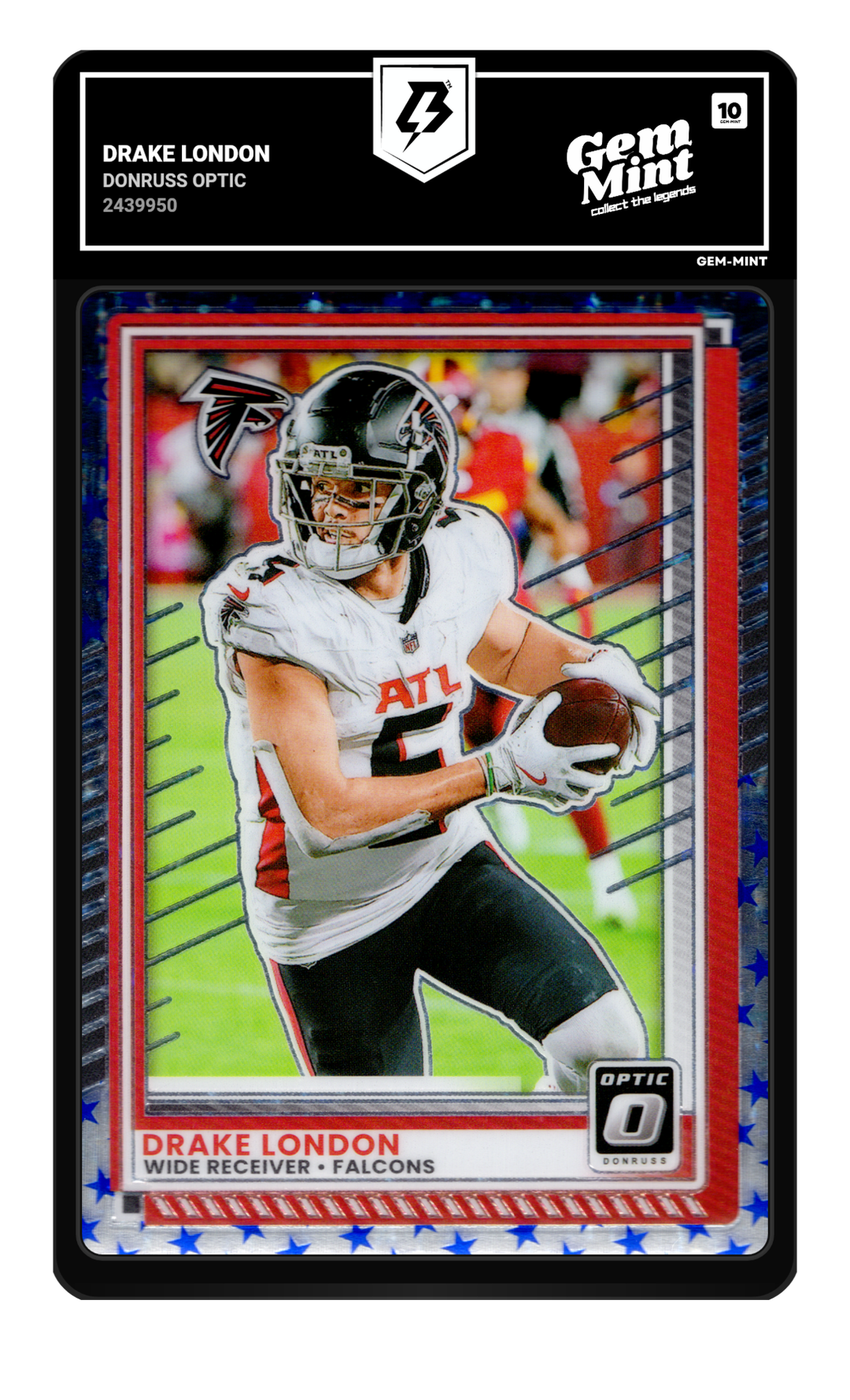 Drake London graded Gem Mint 10