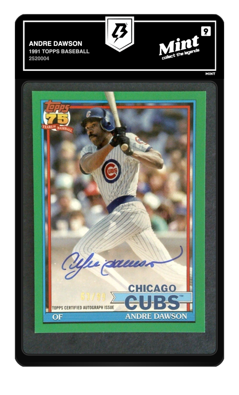 Andre Dawson 2026 1991 Topps Baseball graded Mint 9 by TradingCard360