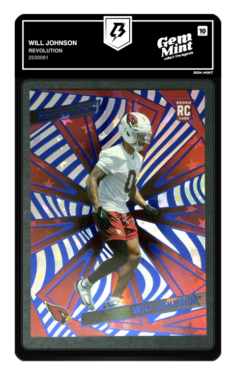 Will Johnson 2025 Revolution graded Gem Mint 10 by TradingCard360