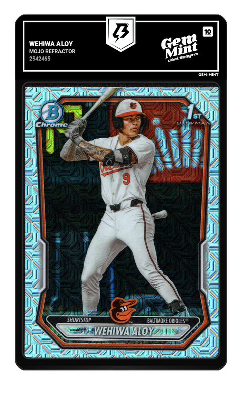 Wehiwa Aloy 2026 Mojo Refractor graded Gem Mint 10 by TradingCard360
