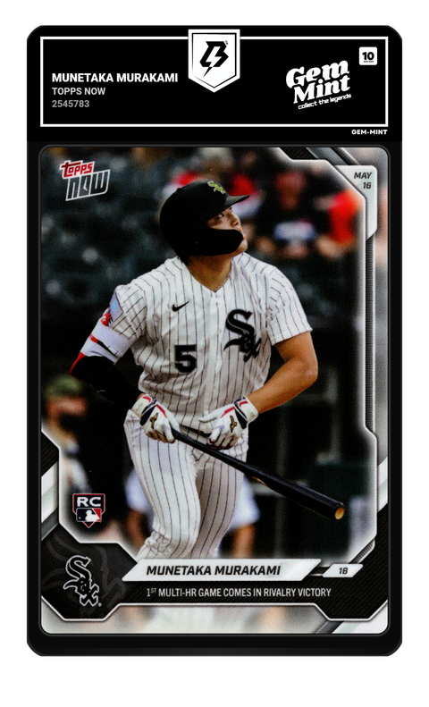 Munetaka Murakami 2026 Topps Now graded Gem Mint 10 by TradingCard360