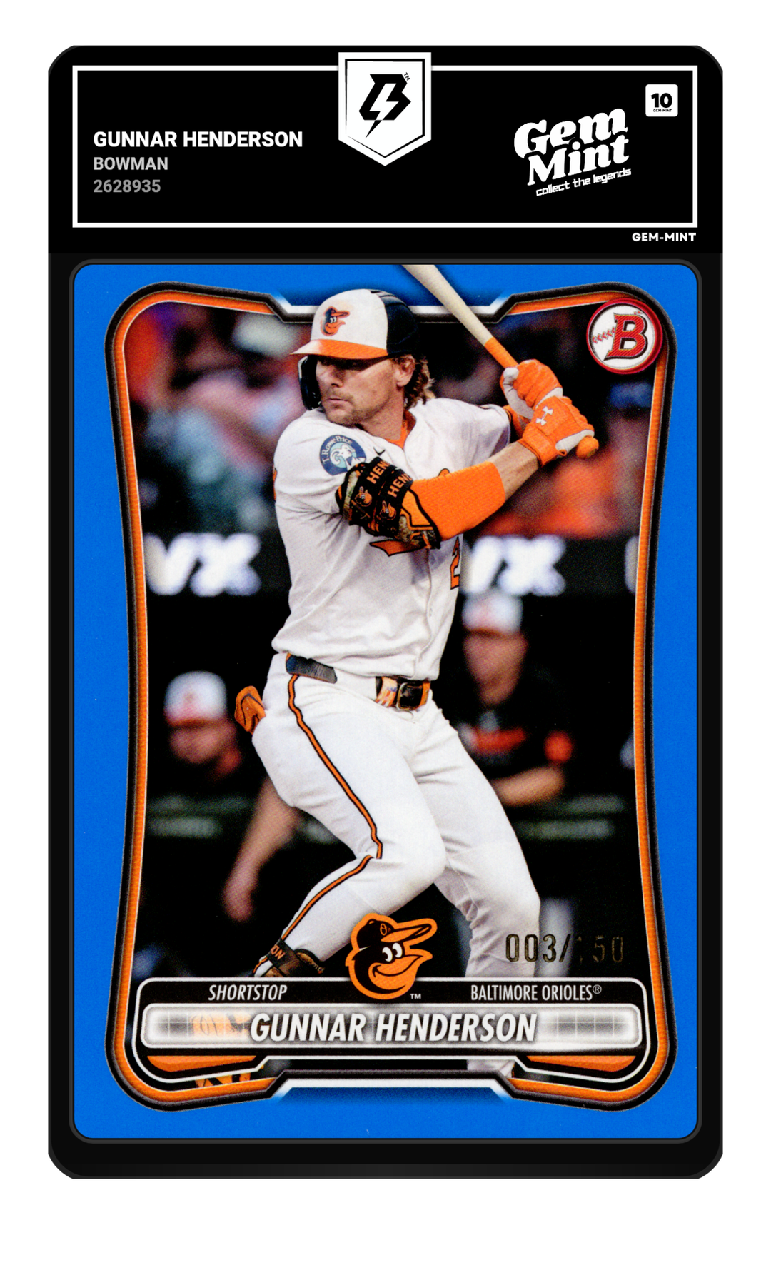 Gunnar Henderson graded Gem Mint 10
