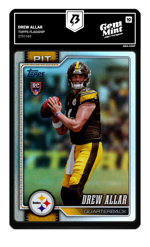 Drew Allar 2026 Topps Flagship graded Gem Mint 10 by TradingCard360