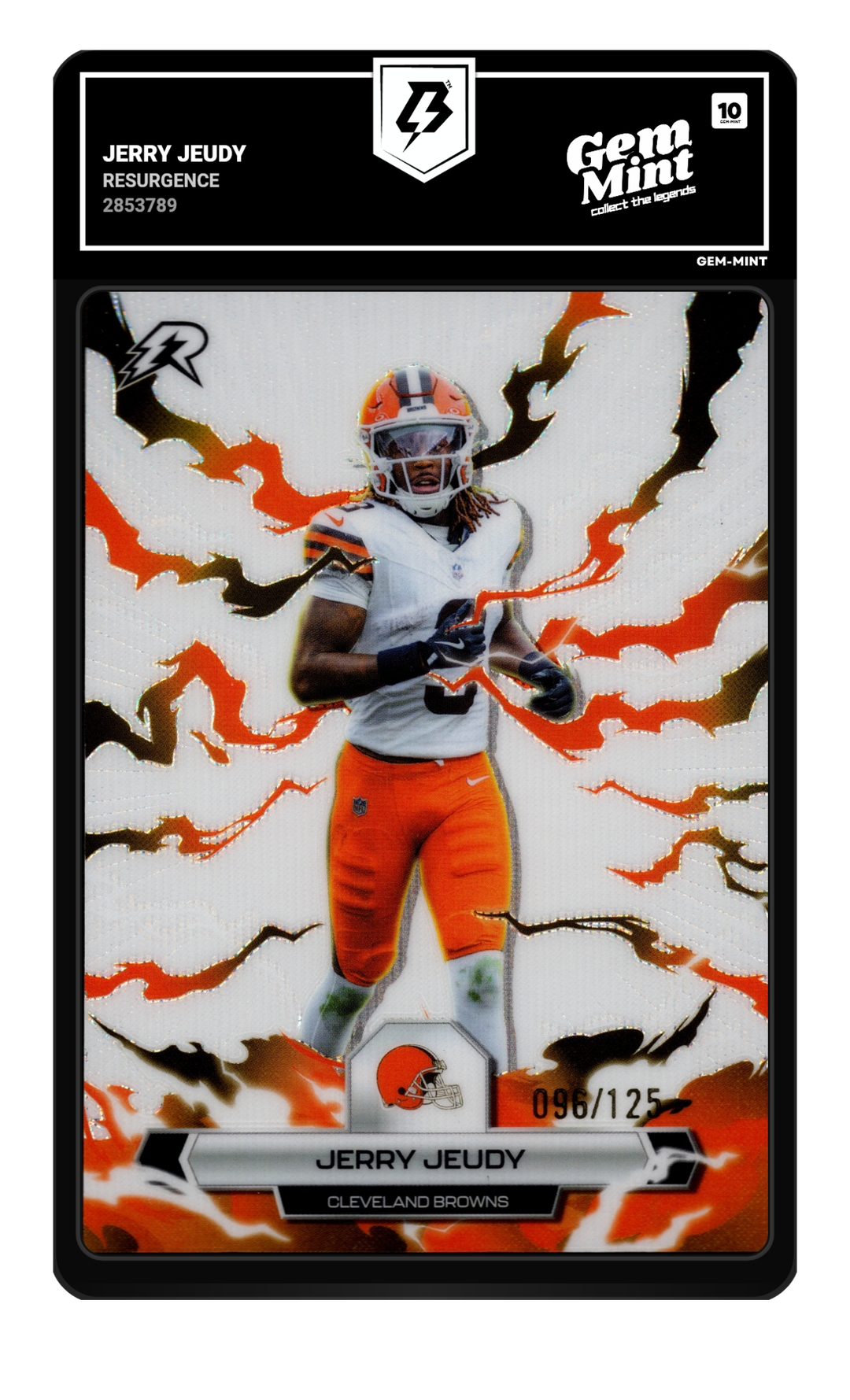 Jerry Jeudy graded Gem Mint 10