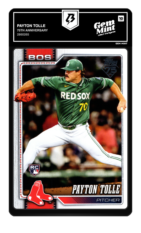 Payton Tolle 2026 75th Anniversary graded Gem Mint 10 by TradingCard360