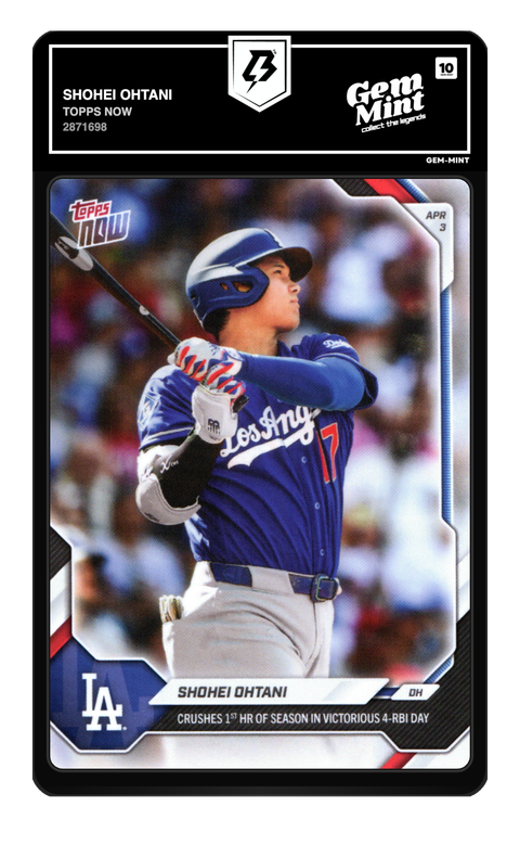 Shohei Ohtani 2026 Topps Now graded Gem Mint 10 by TradingCard360