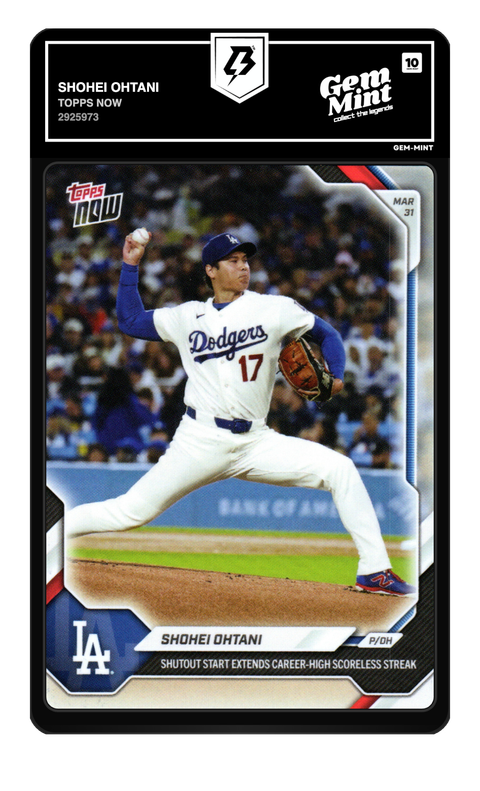 Shohei Ohtani 2026 Topps Now graded Gem Mint 10 by TradingCard360