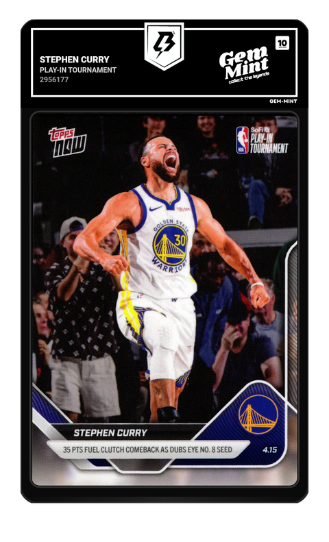 Stephen Curry 2026 Play-In Tournament graded Gem Mint 10 by TradingCard360