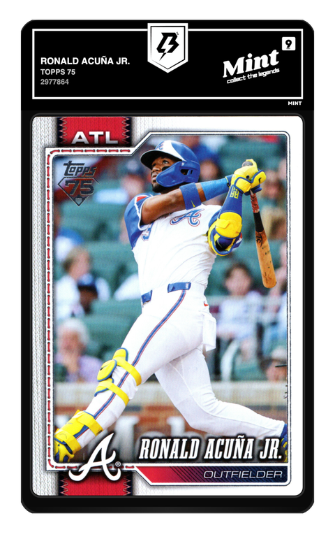 Ronald Acuña Jr. 2026 Topps 75 graded Mint 9 by TradingCard360