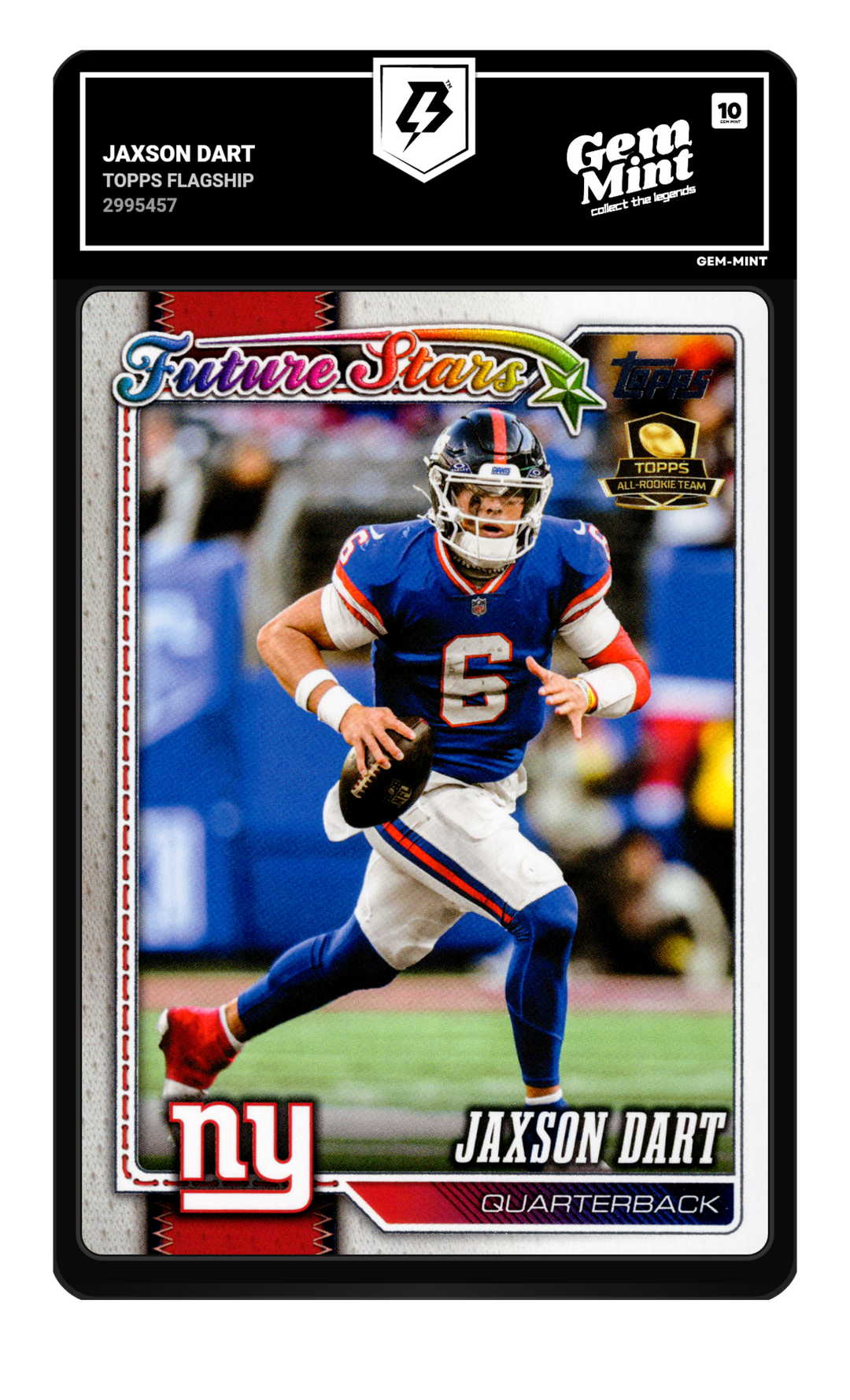 Jaxson Dart graded Gem Mint 10