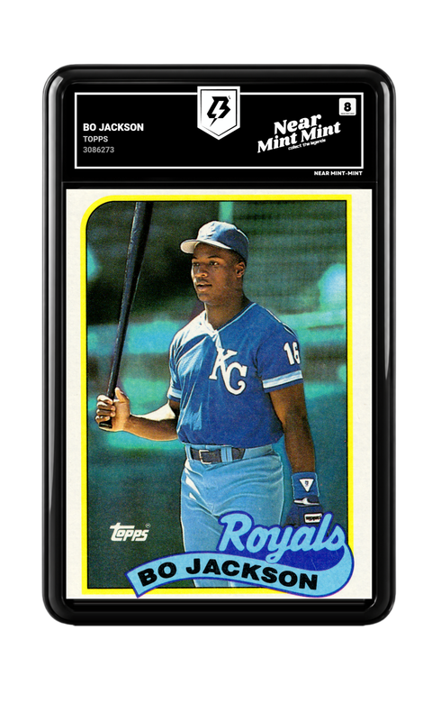 Bo Jackson 1989 Topps graded NM-MT 8 by TradingCard360