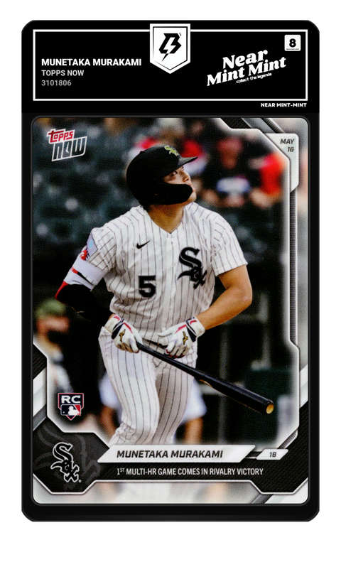 Munetaka Murakami 2026 Topps Now graded NM-MT 8 by TradingCard360