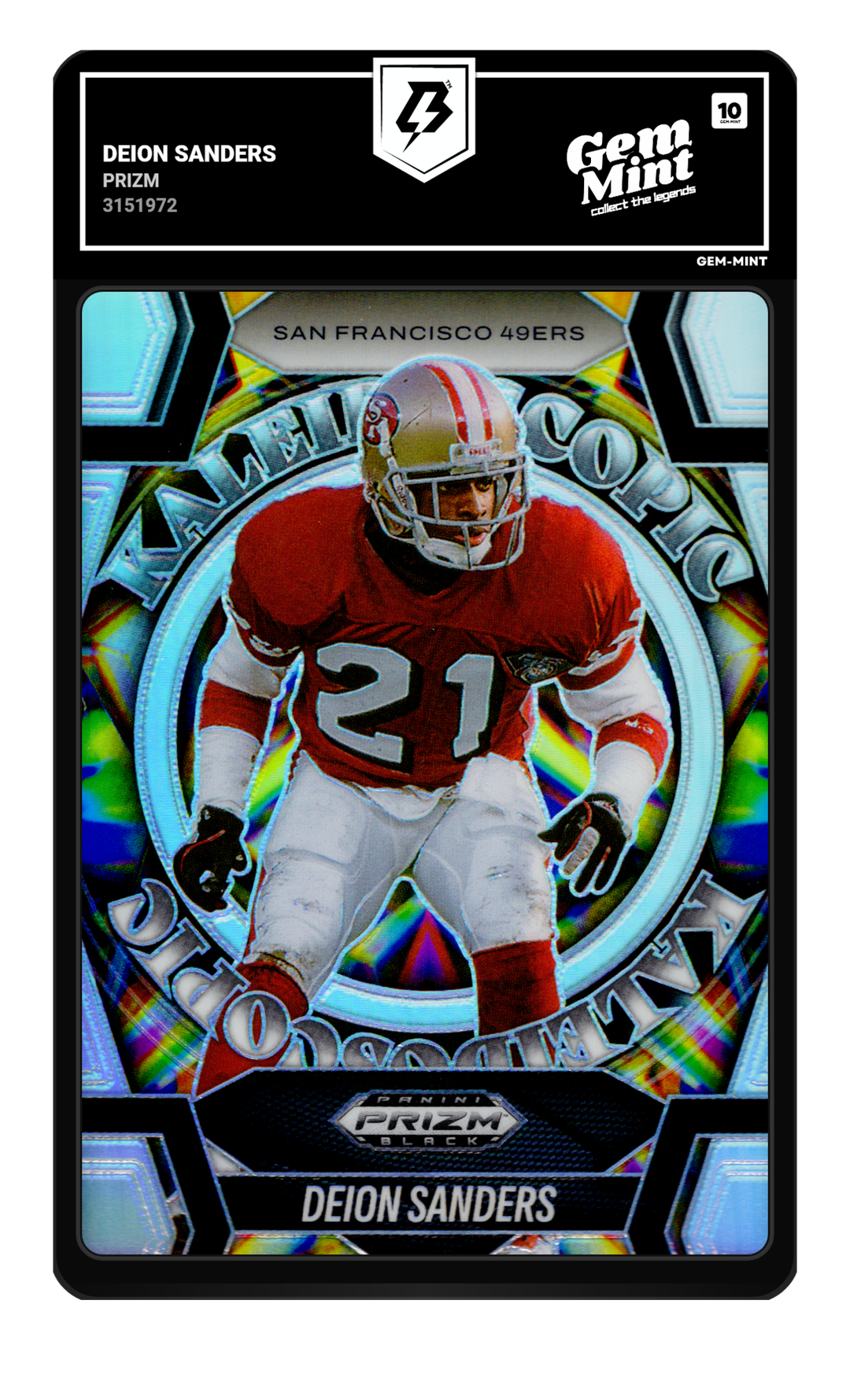 Deion Sanders graded Gem Mint 10
