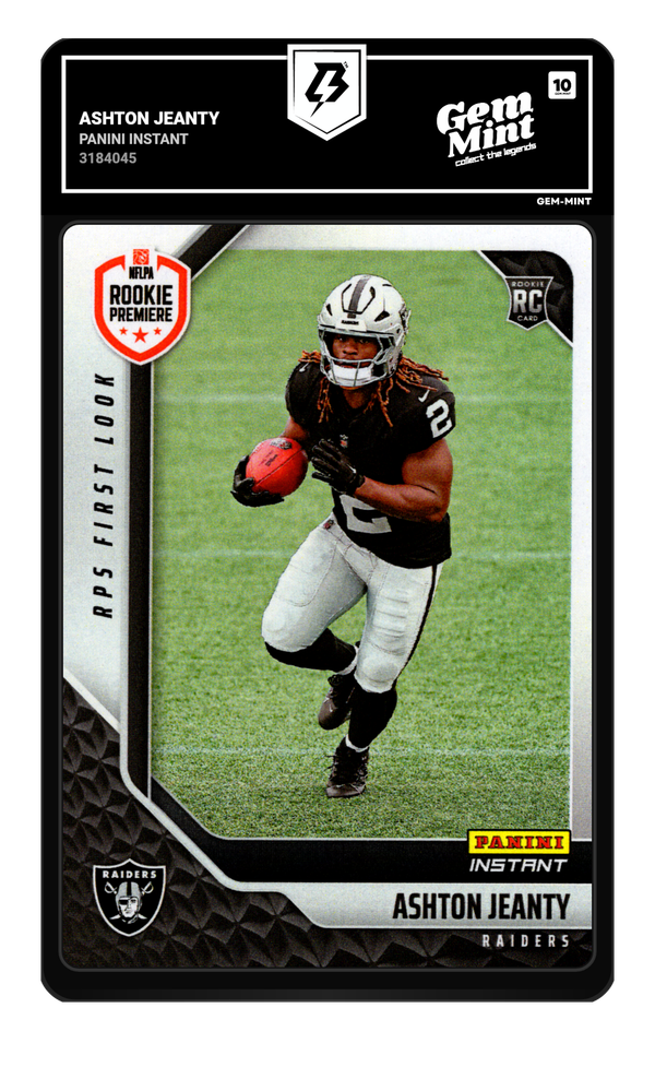 Ashton Jeanty graded Gem Mint 10