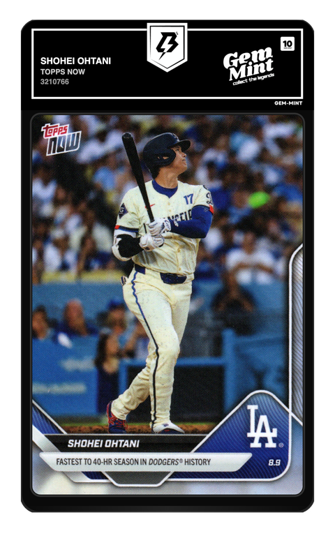 Shohei Ohtani 2025 Topps Now graded Gem Mint 10 by TradingCard360