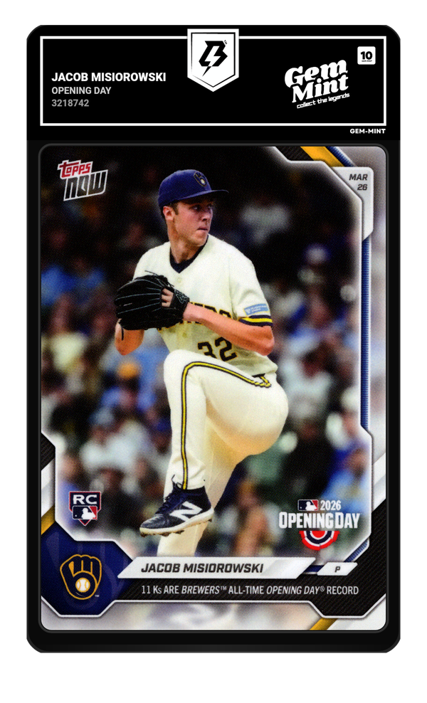 Jacob Misiorowski graded Gem Mint 10