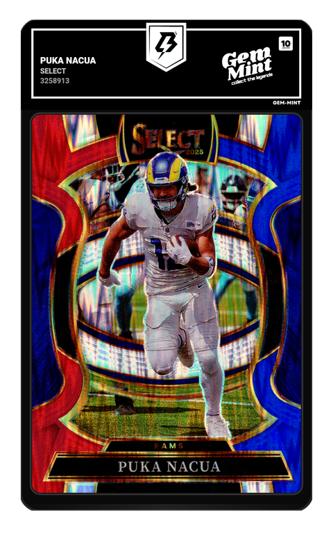 Puka Nacua 2026 Select graded Gem Mint 10 by TradingCard360