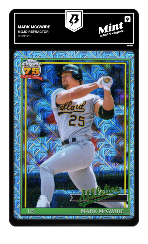 Mark McGwire 2026 Mojo Refractor graded Mint 9 by TradingCard360
