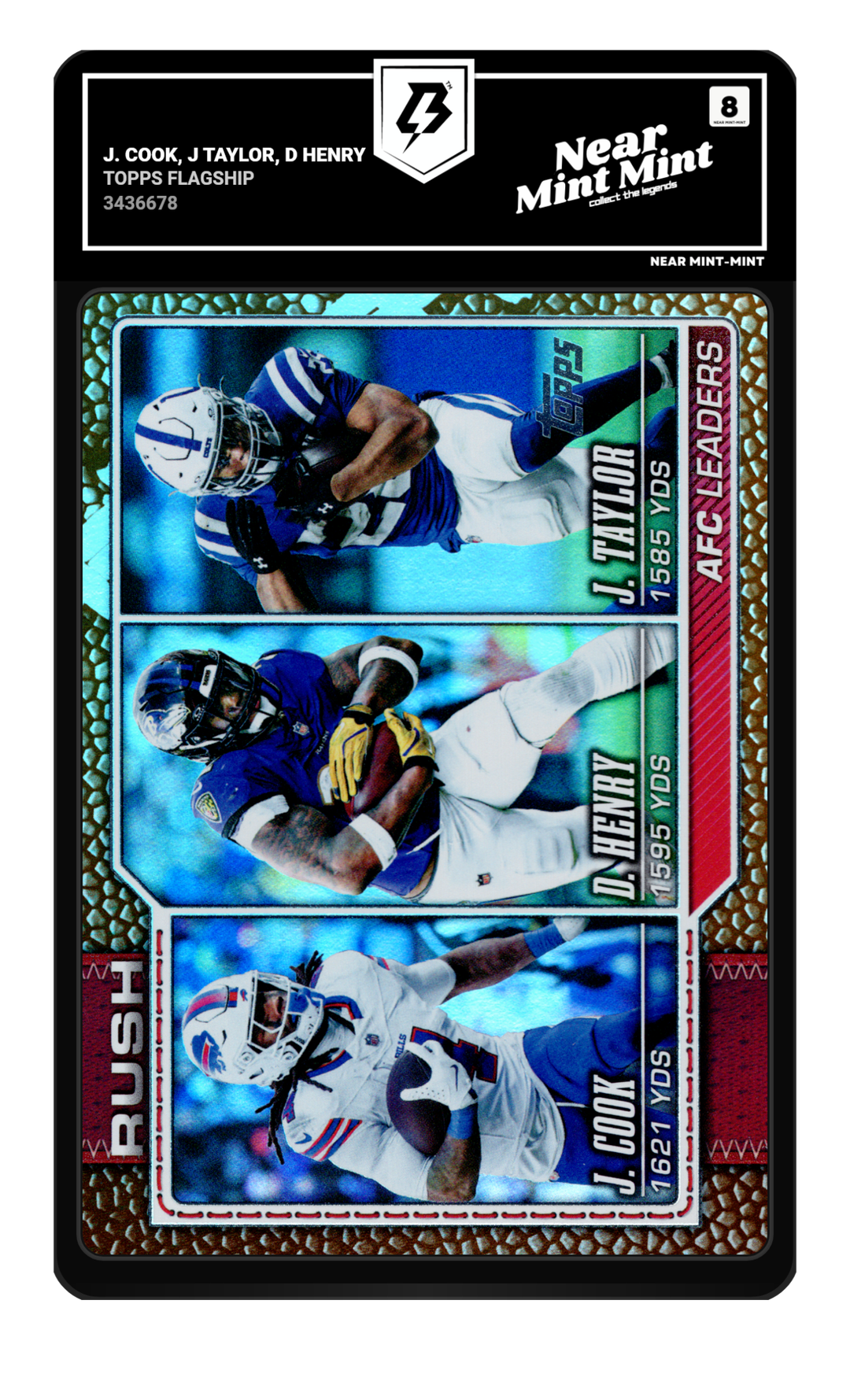 J. Cook, J Taylor, D Henry graded NM-MT 8