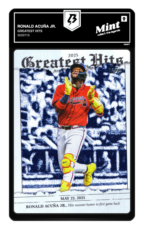 Ronald Acuña Jr. 2026 Greatest Hits graded Mint 9 by TradingCard360