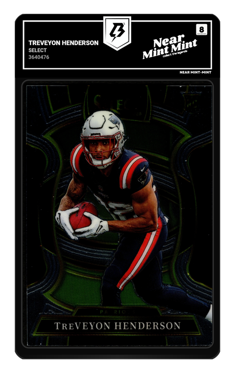 Treveyon Henderson 2025 Select graded NM-MT 8 by TradingCard360