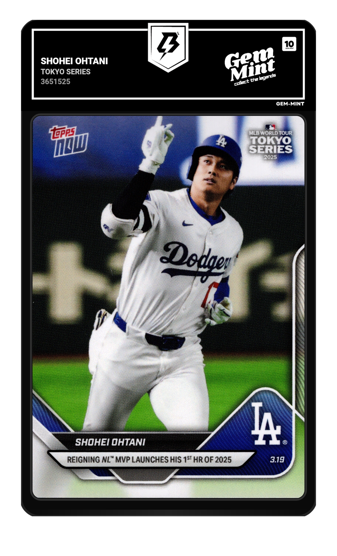 Shohei Ohtani graded Gem Mint 10