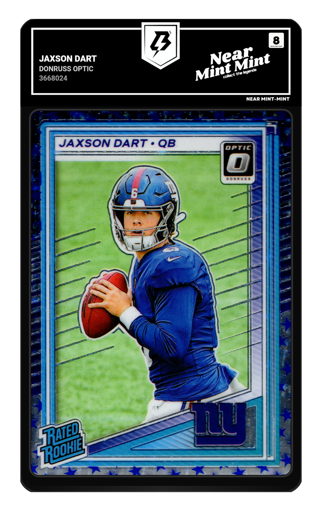 Jaxson Dart graded NM-MT 8