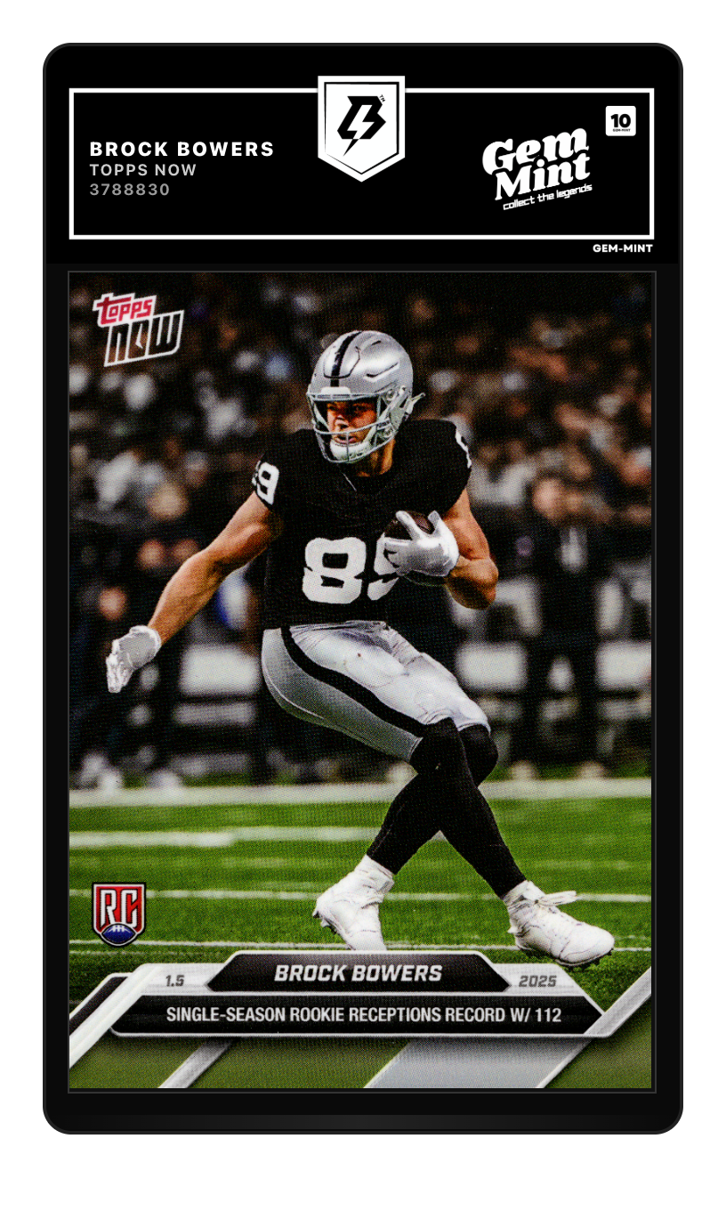 Brock Bowers graded Gem Mint 10