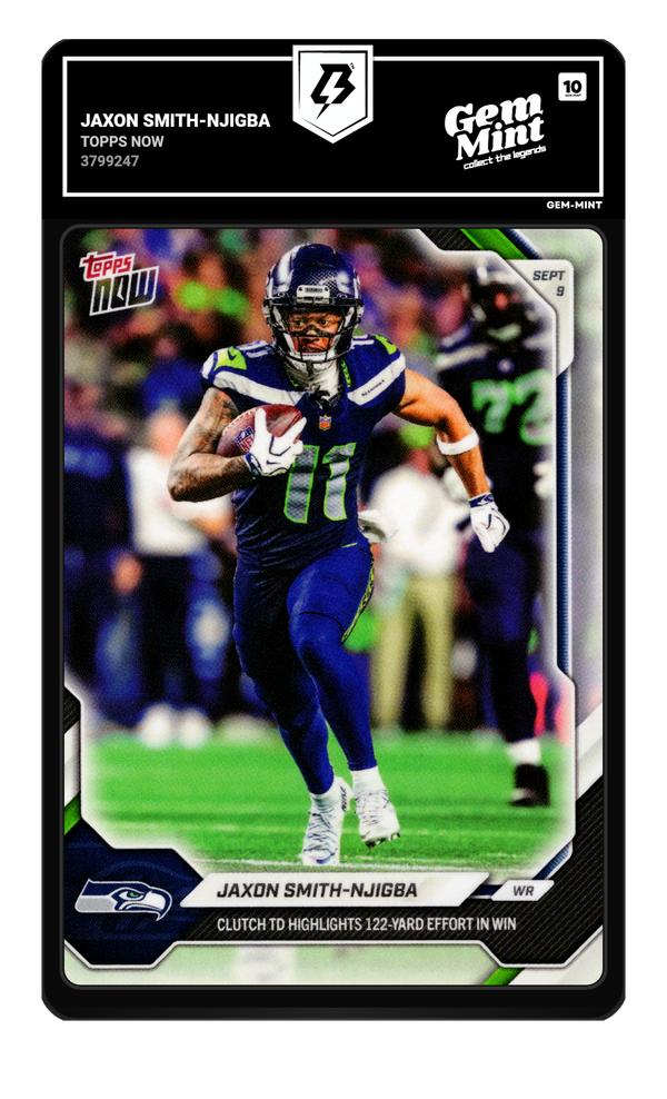 Jaxon Smith-Njigba graded Gem Mint 10