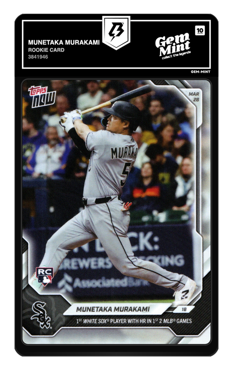Munetaka Murakami 2026 Topps Now graded Gem Mint 10 by TradingCard360